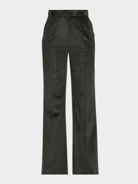 Vesta High-Waist Cotton Corduroy Pants