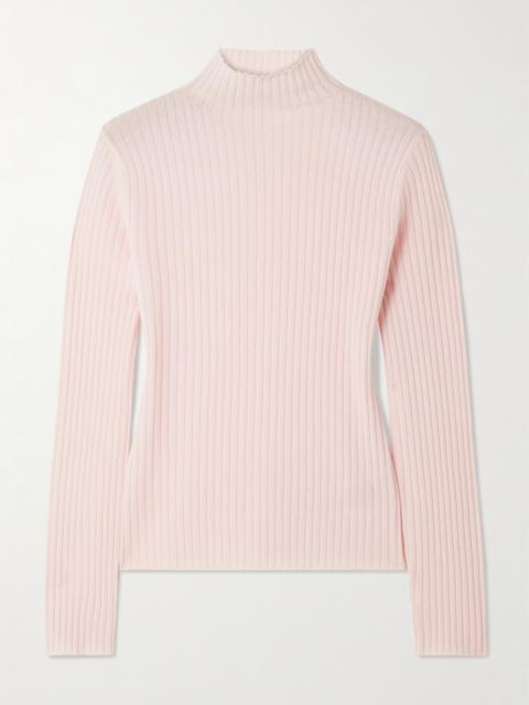 Ariana Ribbed Organic Cashmere Sweater