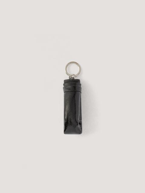 Lemaire WADDED KEY HOLDER COATED LINEN CANVAS - AC304 LF345_BK999