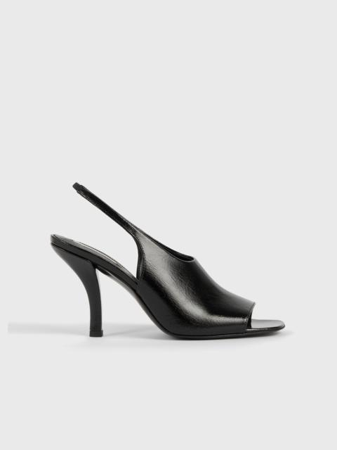 Contour naplack slingbacks black