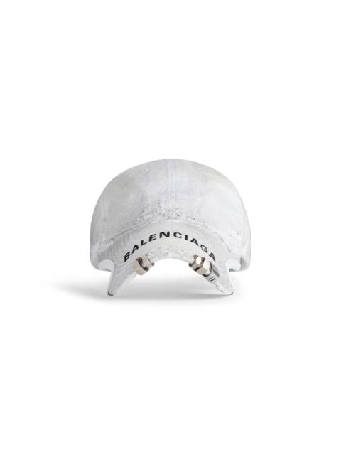 Balenciaga Cap in White/black