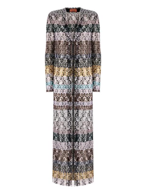 knitted long cardigan