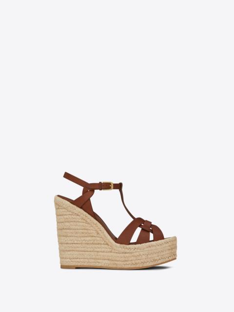 tribute espadrilles wedge in smooth leather
