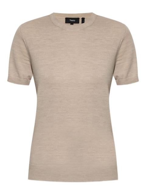 short-sleeve wool T-shirt