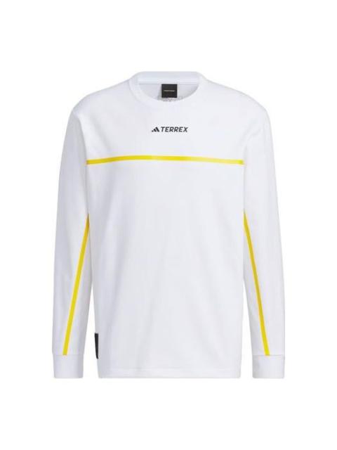 adidas National Geographic Long Sleeve Tech Tee 'Beige Yellow' IL8976