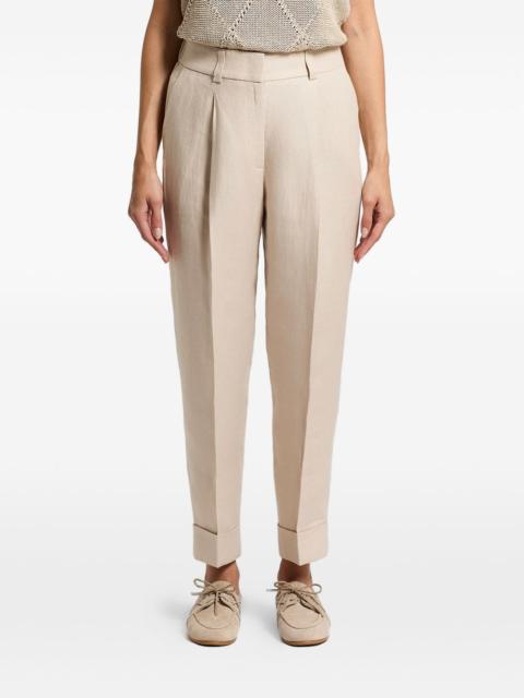 linen gabardine trousers