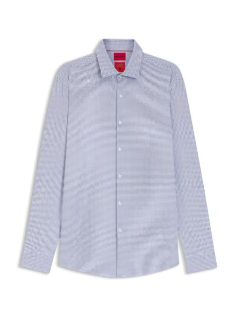 PRINTED SLIM-FIT SHIRT IN PERFORMANCE-STRETCH JERSEY