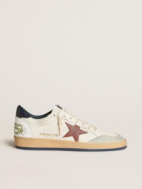 Ball Star in nappa with brown nubuck star and nappa heel tab