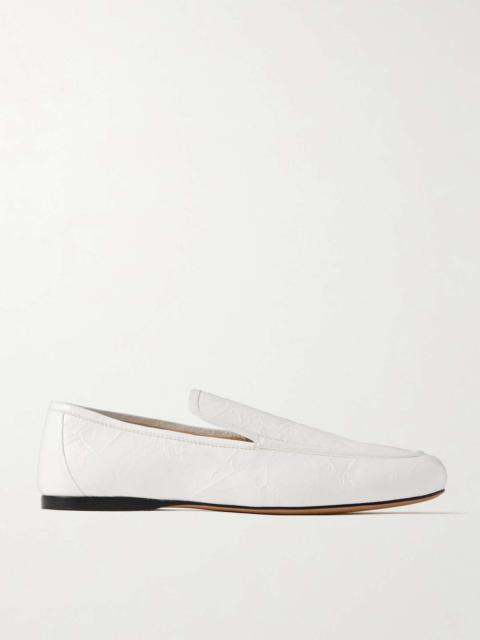 Alessio crinkled-leather loafers