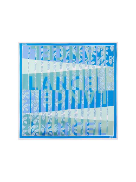 Horizon-print silk scarf