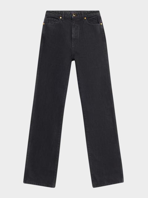 Danielle Enameled Button Jeans