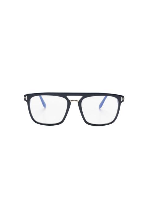 rectangle-frame glasses