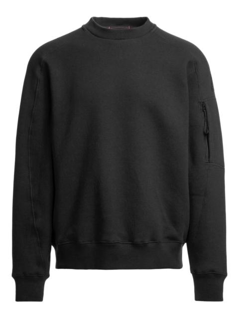 pocket-detail crew-neck sweatshirt