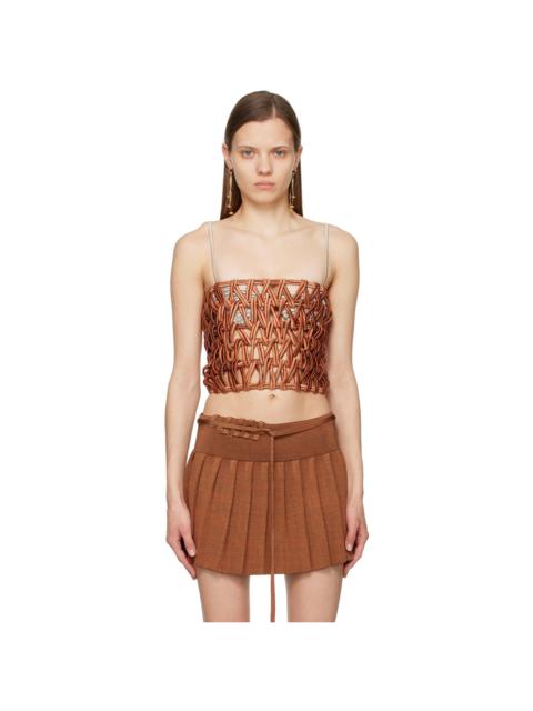 Brown Band Top