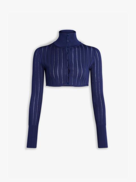 SHINY CRINOLINE CARDIGAN