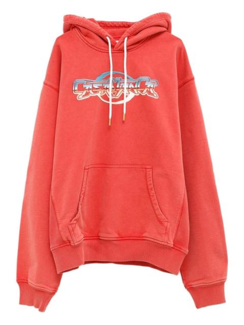 graphic-print drawstring hoodie