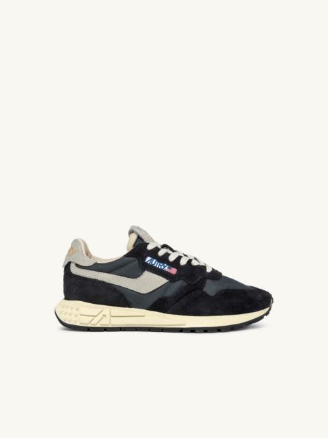 REELWIND LOW SNEAKERS IN BLACK NYLON AND SUEDE