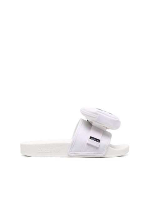 Adilette logo-strap slides