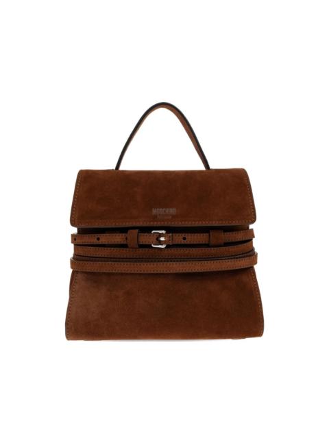 buckle-strap top-handle tote bag