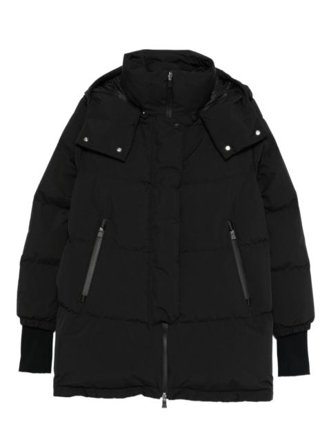 hooded puffer coat
