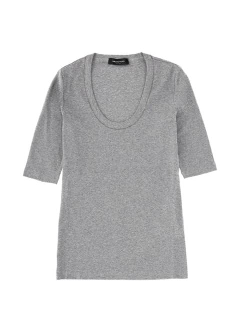 grey T-shirt