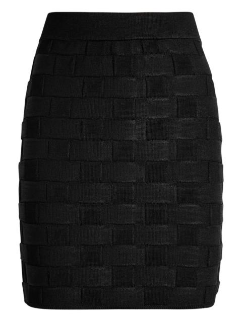 Ash checked mini skirt