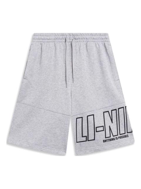 Li-Ning Anything Is Possible Graphic Shorts 'Grey' AKST597-1
