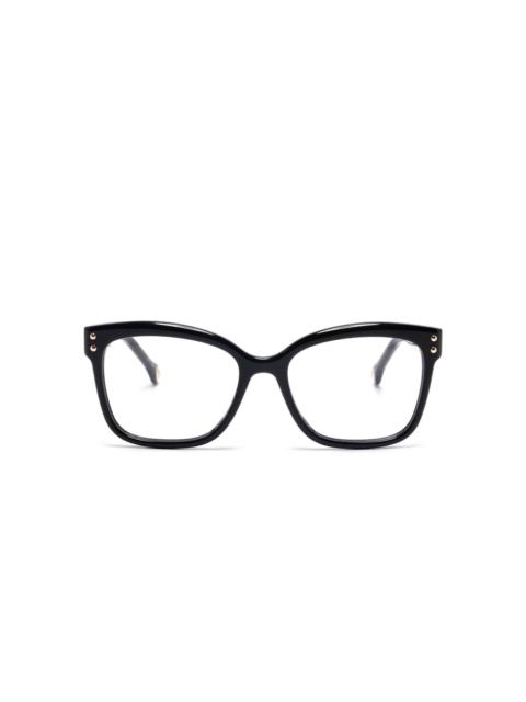 square-frame glasses