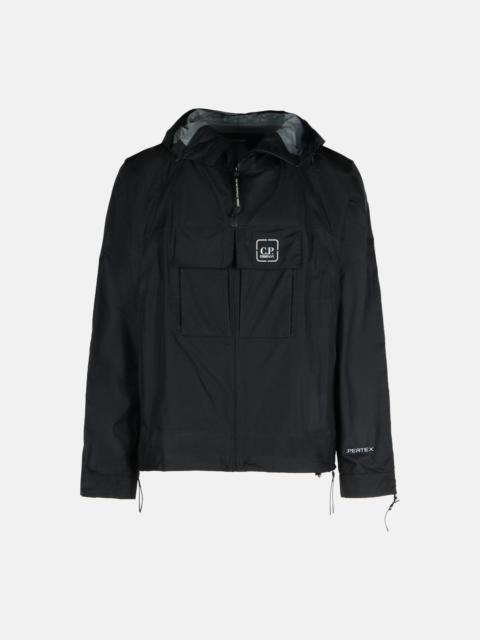 'METROPOLI' BLACK POLYAMIDE JACKET