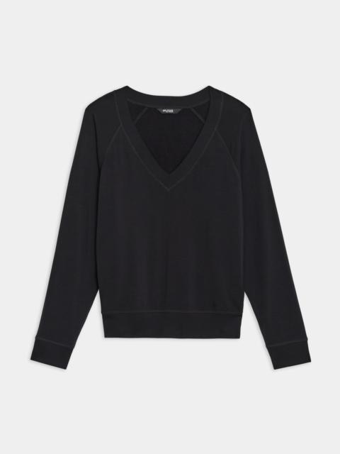 Bennie Fleece V Neck Sweatshirt