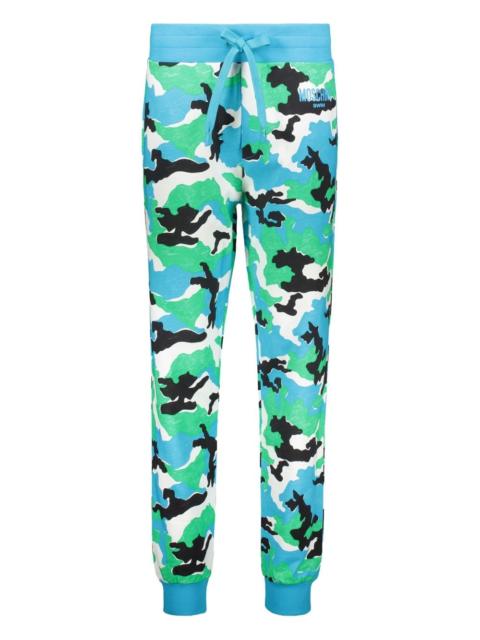 all-over print track pants