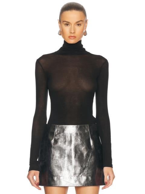Sheer Jersey Renggli Turtleneck