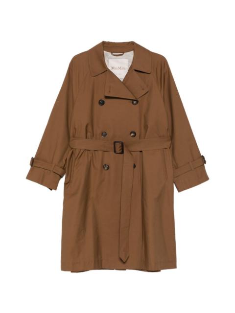double-breasted belted coat