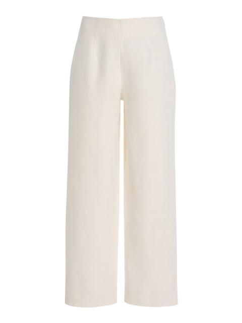 Noelle Linen Pants white