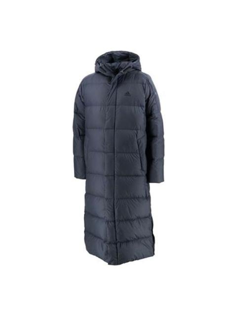 adidas Sports Windproof Stay Warm hooded down Jacket Blue GE9994