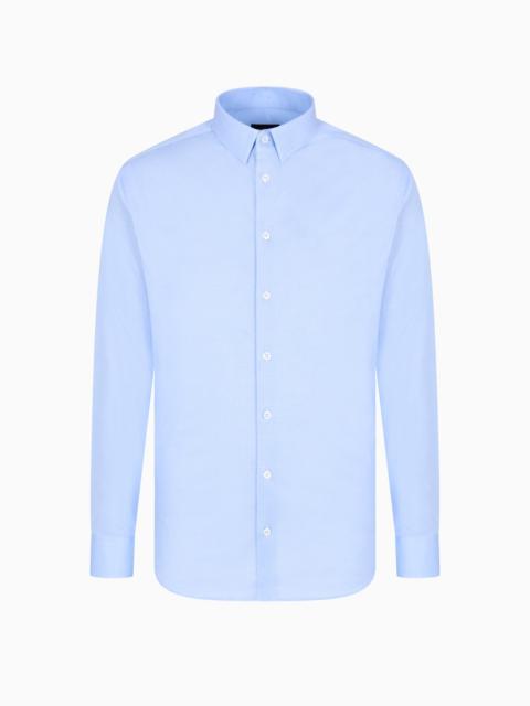 SLIM-FIT, COTTON JERSEY SHIRT