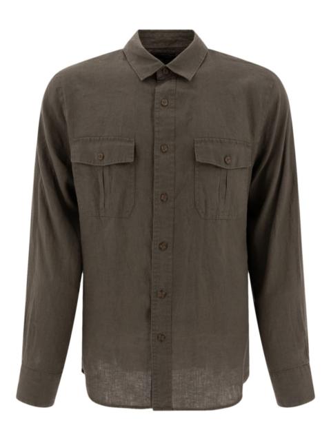 double-pocket linen shirt