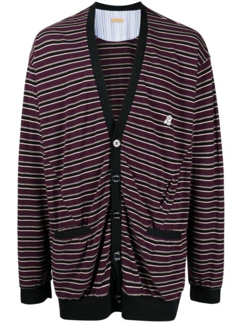striped cotton cardigan