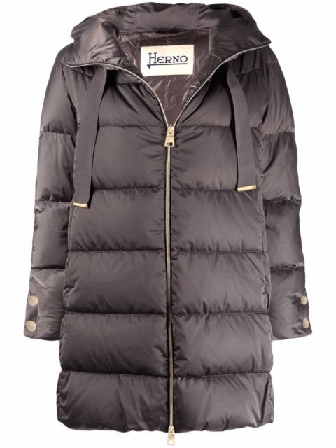 hooded padded coat