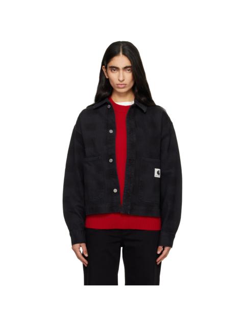 Black Everson Denim Shirt Jacket