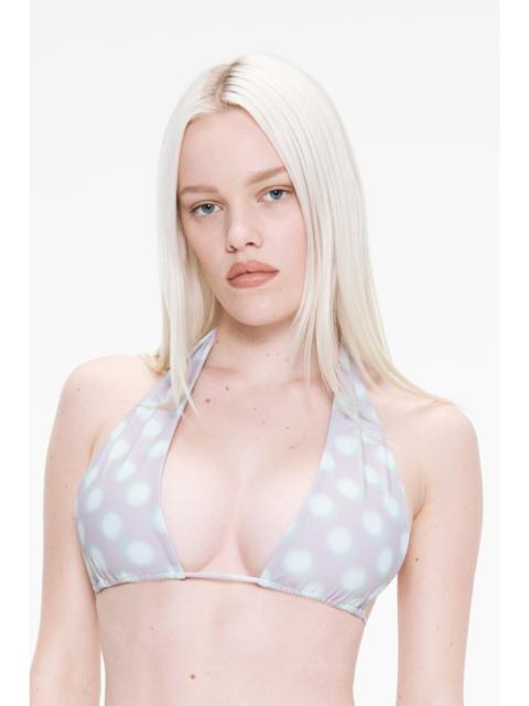 BALI BIKINI TOP - MINT BLURRED DOT