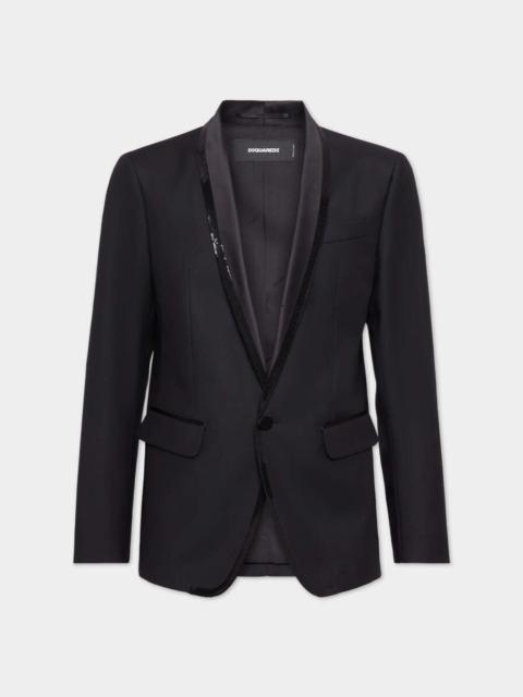 EMBROIDERED SHAWL COLLAR LONDON BLAZER