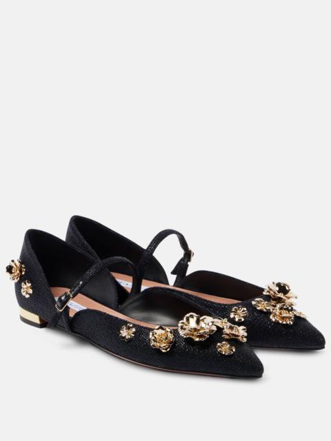 Bloom embellished ballet flats