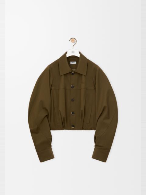 Jacket in cotton and silk