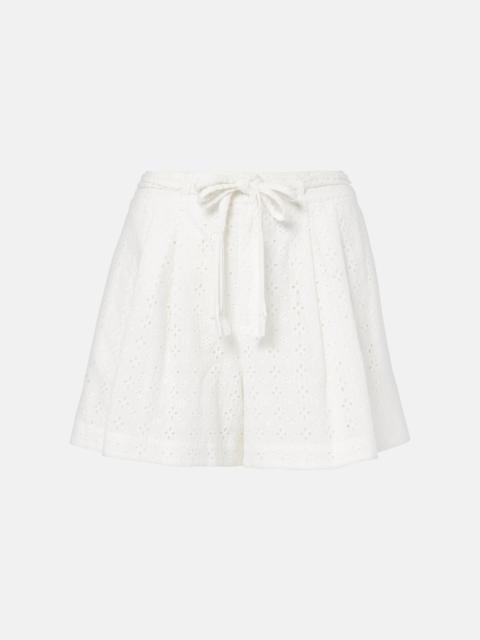 Chantal broderie anglaise cotton shorts