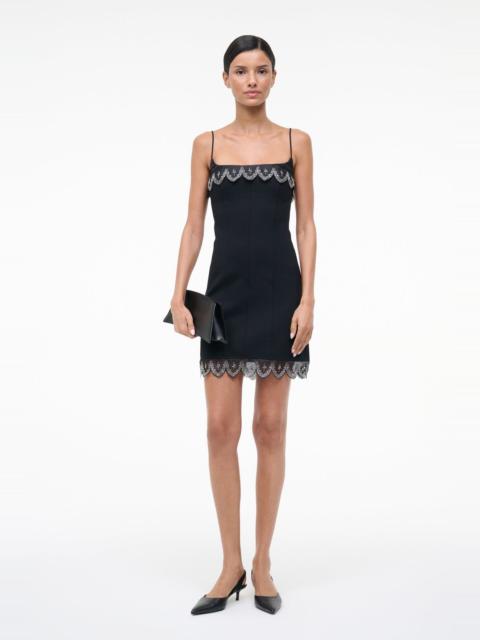 STAUD COLETTE DRESS BLACK