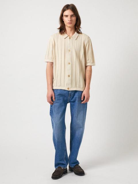LADDER KNIT BUTTONDOWN