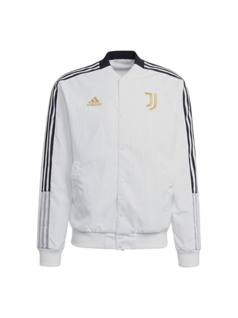 adidas Series Juve Cny Bomber Juventus Soccer/Football Sports Printing Jacket White GU6962