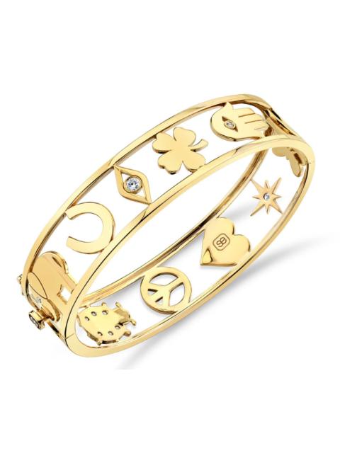 LARGE OPEN ICON HINGE BRACELET
