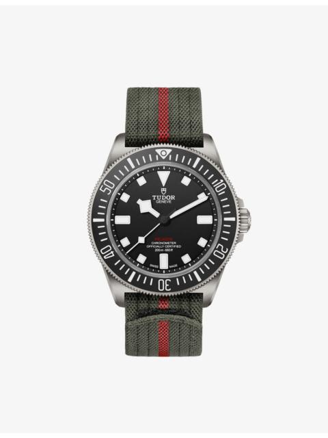 M25717N-0001 Pelagos FXD titanium and woven automatic diver's watch